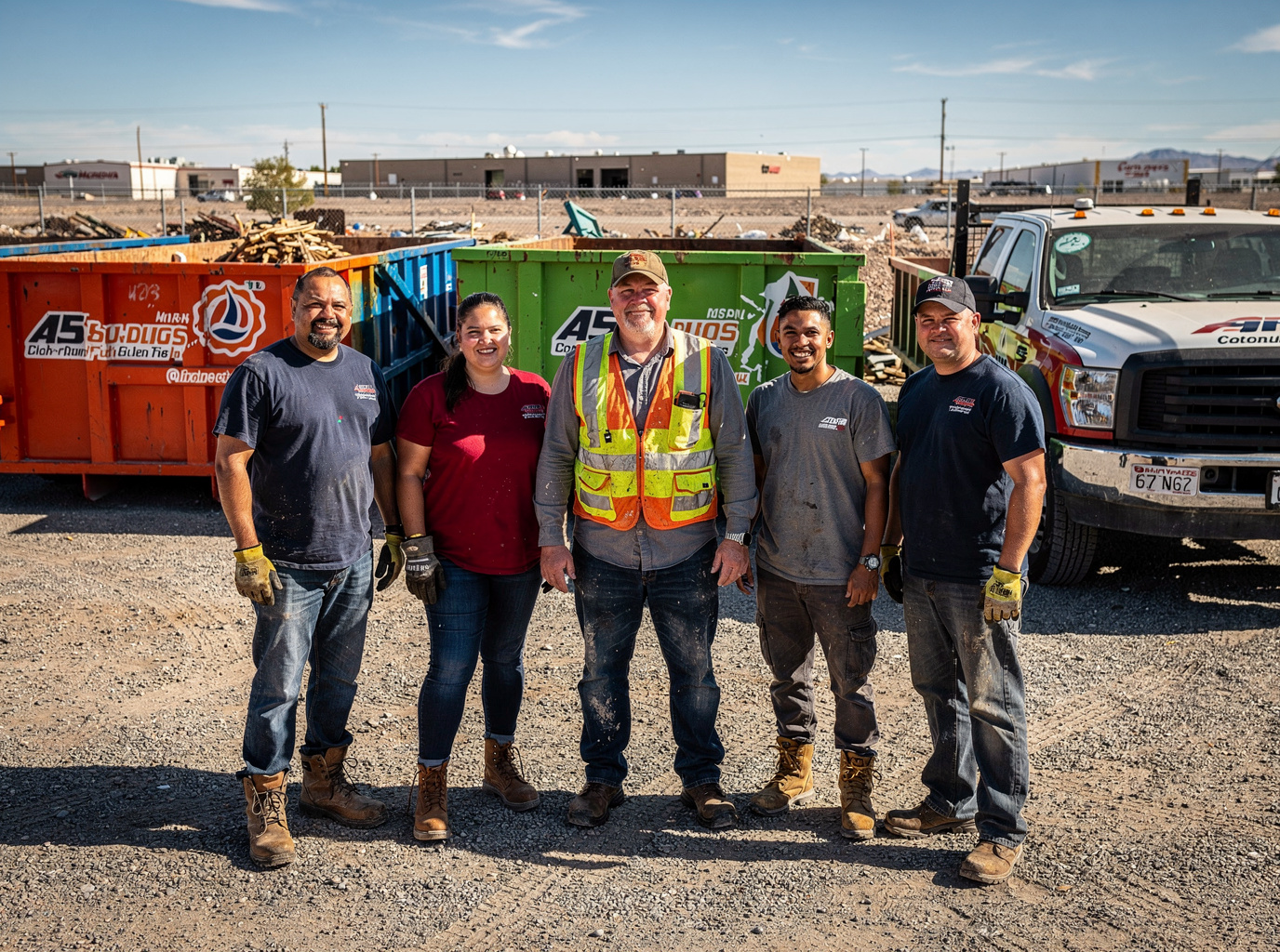 North Las Vegas Dumpster Rental pros  team